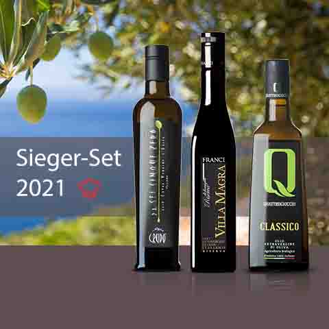 Feinschmecker Olivenöltest 2021 - Sieger Paket Italien